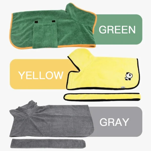 Super absorbent Pet Bathrobe - XL - Image 9