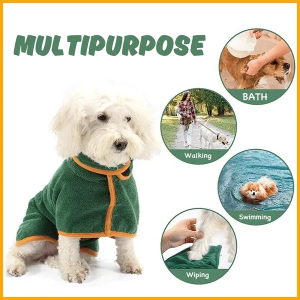Super absorbent Pet Bathrobe - XL - Image 6