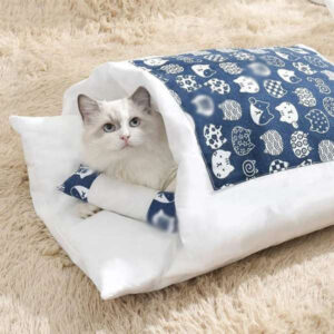 Movable Winter Warm Cat House Small Pet Bed - L