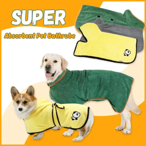 Super absorbent Pet Bathrobe - XL