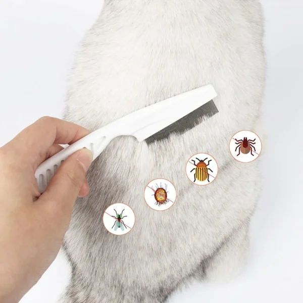 Multifunctional Pet Hair Comb Flea and Tear Stain Removal - 6pcs - Image 3
