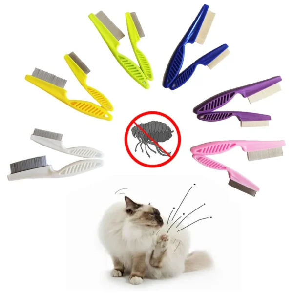 Multifunctional Pet Hair Comb Flea and Tear Stain Removal - 6pcs