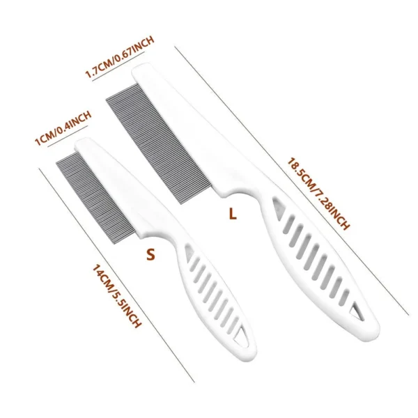 Multifunctional Pet Hair Comb Flea and Tear Stain Removal - 6pcs - Image 2