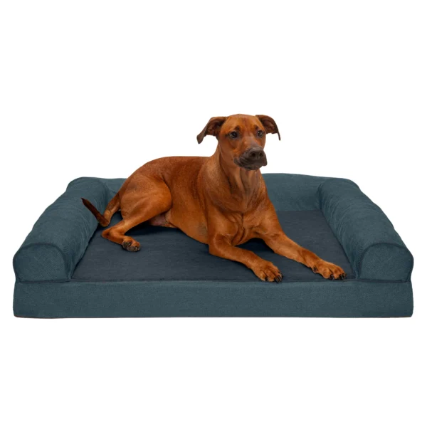 Sofa Dog Bed - Faux Fleece & Chenille - Image 7